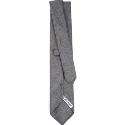 E.Marinella CRAVATTE|Cravatte In Lana E Cashmere|CRAVATTA CLASSICA IN LANA SFODERATA GRIGIO CHIARO Tinta unita