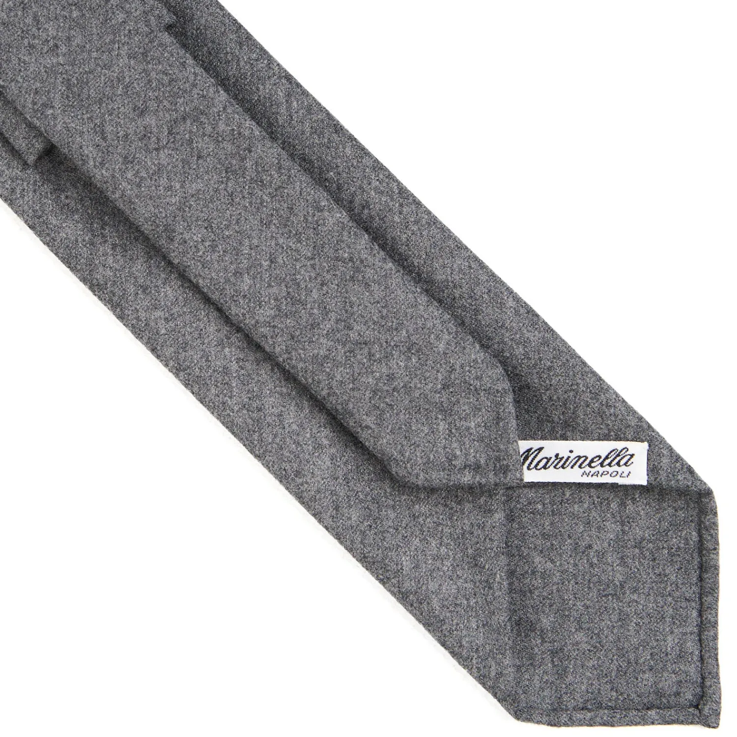 E.Marinella CRAVATTE|Cravatte In Lana E Cashmere|CRAVATTA CLASSICA IN LANA SFODERATA GRIGIO CHIARO Tinta unita