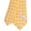 E.Marinella CRAVATTE|CRAVATTA DONNA CLASSICA IN SETA STAMPATA GIALLA Microfantasia inspirazione foulard