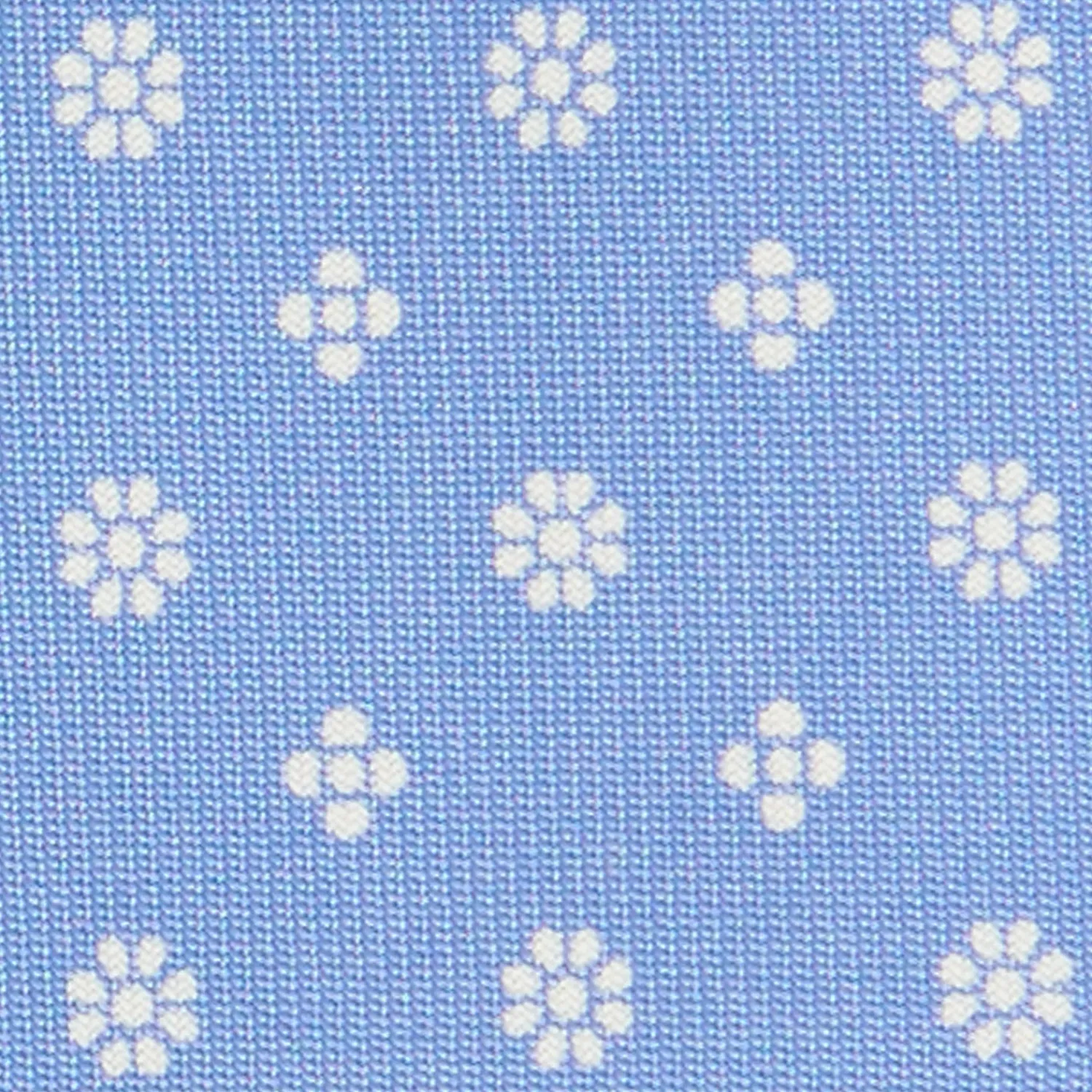 E.Marinella CRAVATTE|CRAVATTA DONNA CLASSICA IN SETA STAMPATA AZZURRA Microfantasia fiore