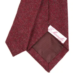 E.Marinella CRAVATTE|CRAVATTA DONNA IN LANA BORDEAUX Tinta unita