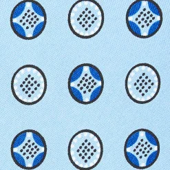 E.Marinella CRAVATTE|Cravatte Collezione Archivio|CRAVATTA IN SETA AZZURRA Collezione archivio anno 1951