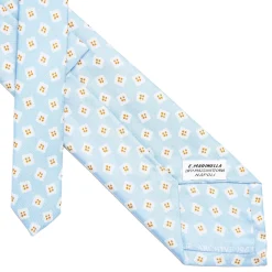 E.Marinella CRAVATTE|Cravatte Collezione Archivio|CRAVATTA IN SETA AZZURRA Collezione archivio anno 1963