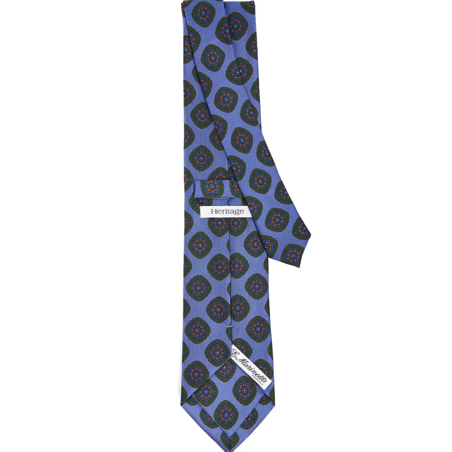 E.Marinella CRAVATTE|Cravatte Collezione Heritage|CRAVATTA IN SETA AZZURRO POLVERECollezione heritage
