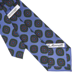 E.Marinella CRAVATTE|Cravatte Collezione Heritage|CRAVATTA IN SETA AZZURRO POLVERECollezione heritage