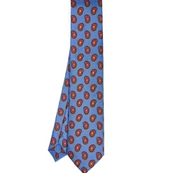 E.Marinella CRAVATTE|Cravatte Collezione Heritage|CRAVATTA IN SETA AZZURRO POLVERECollezione heritage