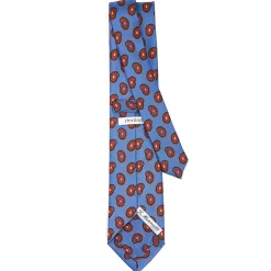E.Marinella CRAVATTE|Cravatte Collezione Heritage|CRAVATTA IN SETA AZZURRO POLVERECollezione heritage