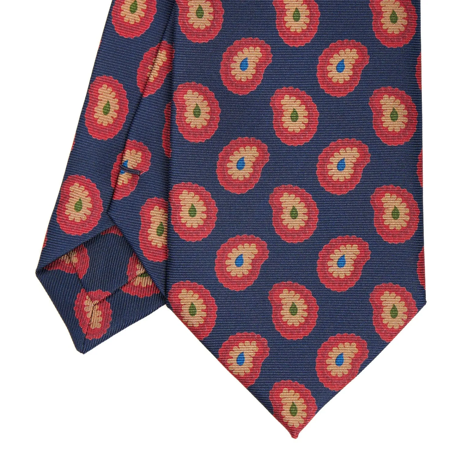 E.Marinella CRAVATTE|Cravatte Collezione Heritage|CRAVATTA IN SETA BLU SCUROCollezione heritage
