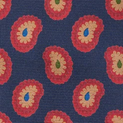 E.Marinella CRAVATTE|Cravatte Collezione Heritage|CRAVATTA IN SETA BLU SCUROCollezione heritage