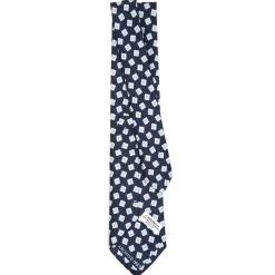 E.Marinella CRAVATTE|Cravatte Collezione Archivio|CRAVATTA IN SETA BLU SCURO Collezione archivio anno 1963