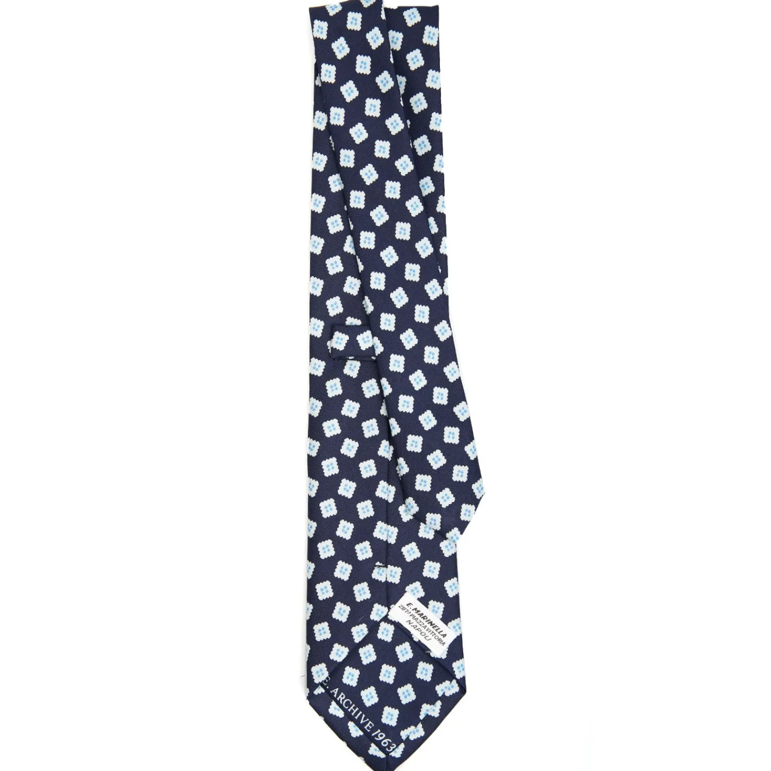 E.Marinella CRAVATTE|Cravatte Collezione Archivio|CRAVATTA IN SETA BLU SCURO Collezione archivio anno 1963