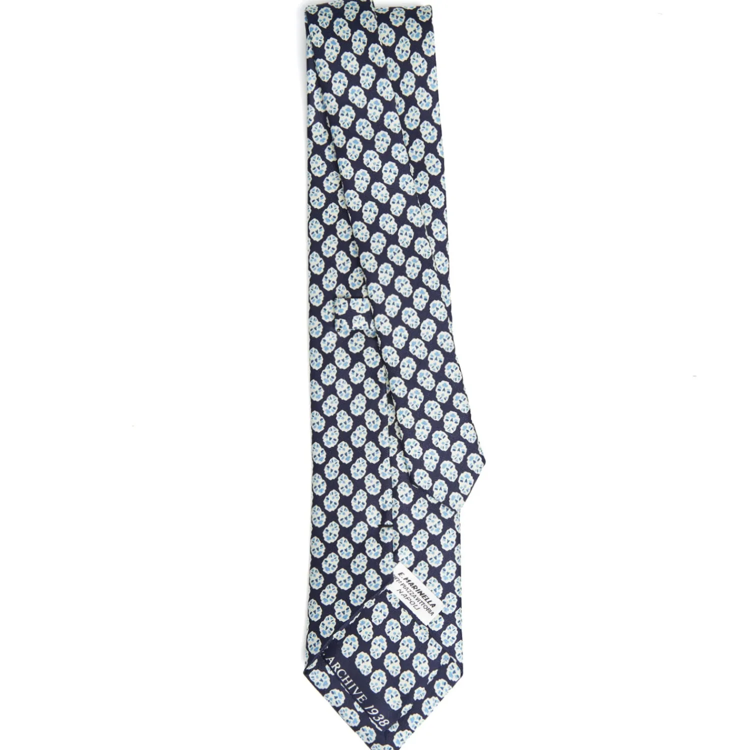 E.Marinella CRAVATTE|Cravatte Collezione Archivio|CRAVATTA IN SETA BLU SCURO Collezione archivio anno 1938
