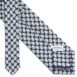 E.Marinella CRAVATTE|Cravatte Collezione Archivio|CRAVATTA IN SETA BLU SCURO Collezione archivio anno 1938