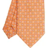 E.Marinella CRAVATTE|CRAVATTA IN SETA E ORANGE FIBER ARANCIONE Collezione orange fiber