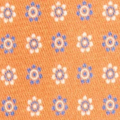 E.Marinella CRAVATTE|CRAVATTA IN SETA E ORANGE FIBER ARANCIONE Collezione orange fiber