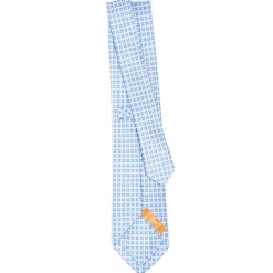 E.Marinella CRAVATTE|CRAVATTA IN SETA E ORANGE FIBER AZZURRA Collezione orange fiber
