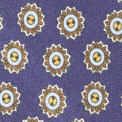 E.Marinella CRAVATTE|CRAVATTA IN SETA E ORANGE FIBER BLU Collezione orange fiber