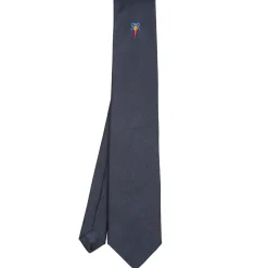 E.Marinella CRAVATTE|Cravatte In Seta Jacquard|CRAVATTA IN SETA JACQUARD BLU Con cornetto sottonodo