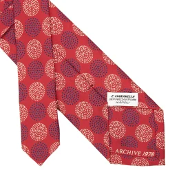 E.Marinella CRAVATTE|Cravatte Collezione Archivio|CRAVATTA IN SETA ROSSA Collezione archivio anno 1978