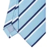 E.Marinella CRAVATTE|Cravatte Regimental E Rigate|CRAVATTA REGIMENTAL IN SETA AZZURRA Righe blu e bianche