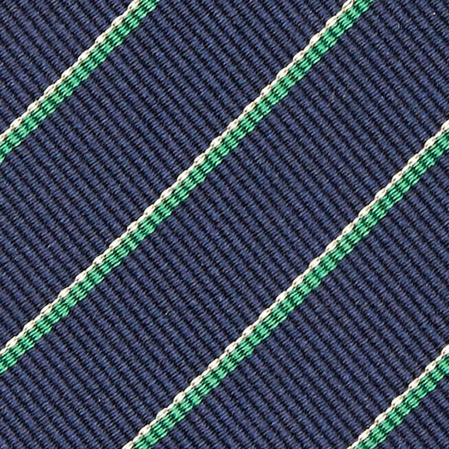 E.Marinella CRAVATTE|Cravatte Regimental E Rigate|CRAVATTA REGIMENTAL IN SETA BLU SCURO Righe verdi