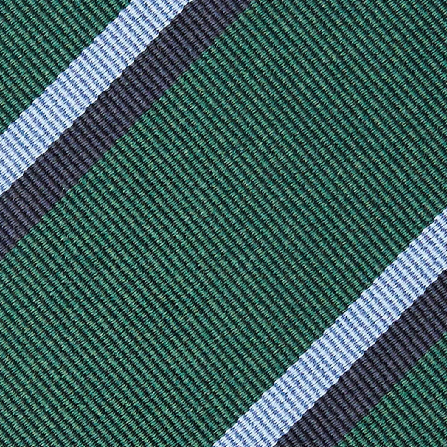 E.Marinella CRAVATTE|Cravatte Regimental E Rigate|CRAVATTA REGIMENTAL IN SETA VERDE SCURO Righe blue e azzurre