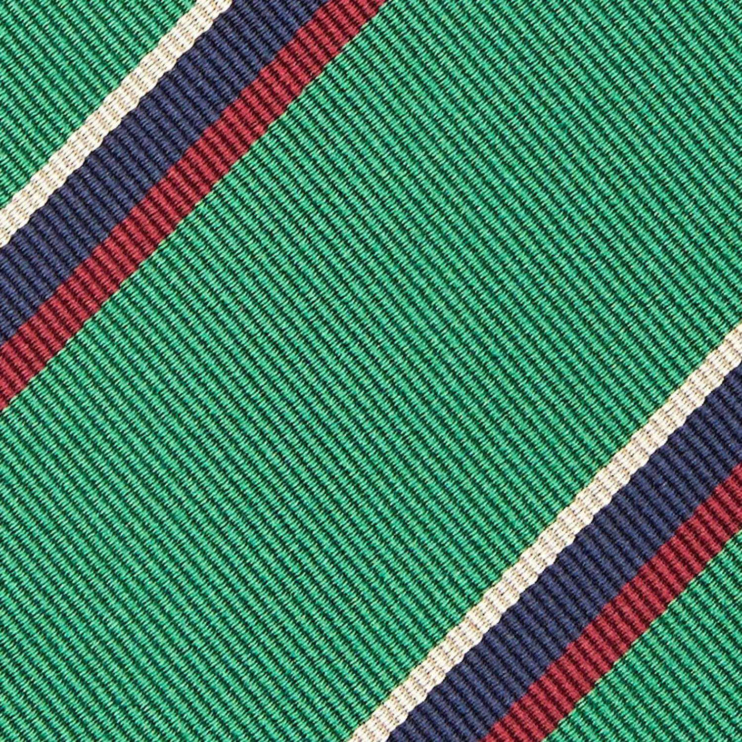 E.Marinella CRAVATTE|Cravatte Regimental E Rigate|CRAVATTA REGIMENTAL IN SETA VERDE SCURO Righe blu e bordeaux