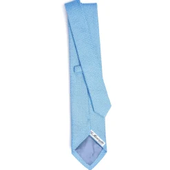 E.Marinella CRAVATTE|Cravatte Tinta Unita E Sottonodo|CRAVATTA SARTORIALE AZZURRA In garza di seta