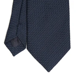 E.Marinella CRAVATTE|Cravatte In Garza E Tricot|CRAVATTA SARTORIALE BLU SCURO In garza di seta