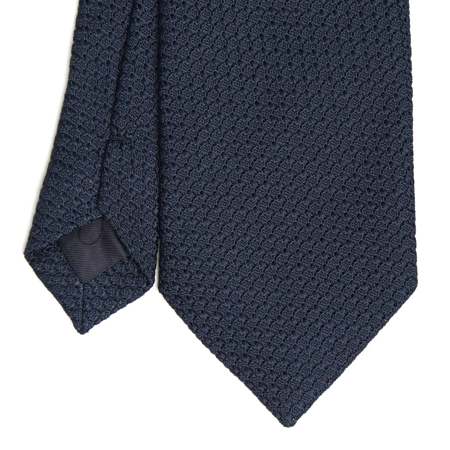 E.Marinella CRAVATTE|Cravatte In Garza E Tricot|CRAVATTA SARTORIALE BLU SCURO In garza di seta