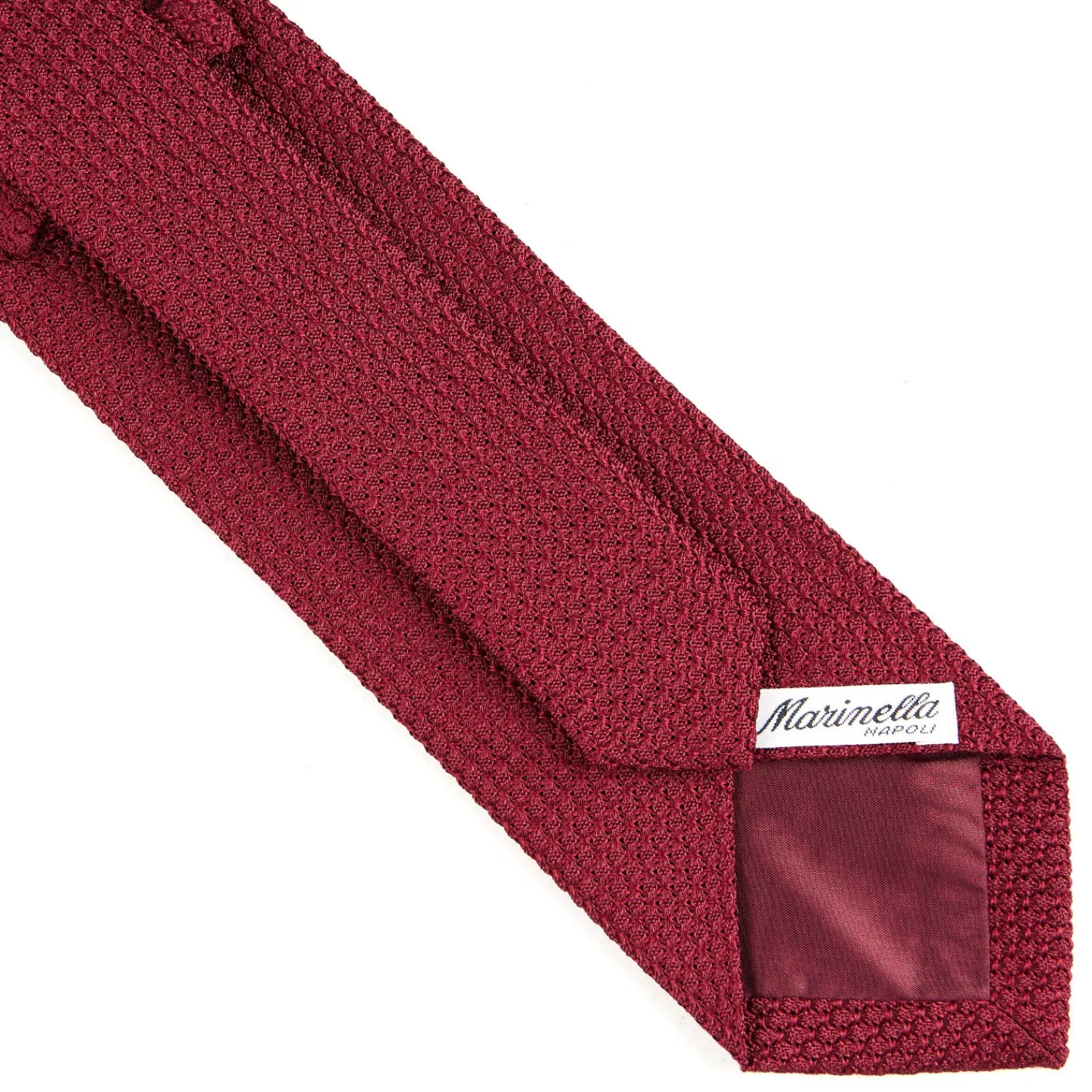E.Marinella CRAVATTE|Cravatte In Garza E Tricot|CRAVATTA SARTORIALE BORDEAUX In garza di seta
