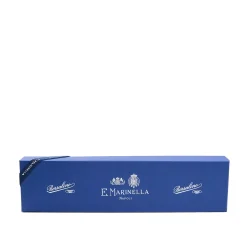 E.Marinella CRAVATTE|Cravatte In Seta Stampata|CRAVATTA SARTORIALE CLASSICA IN SETA MARRONE SCURO x borsalino