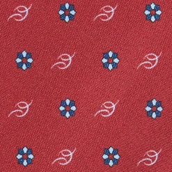 E.Marinella CRAVATTE|Cravatte In Seta Stampata|CRAVATTA SARTORIALE CLASSICA IN SETA BORDEAUX x fitp