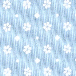 E.Marinella CRAVATTE|Cravatte In Seta Stampata|CRAVATTA SARTORIALE CLASSICA IN SETA AZZURRO Microfantasia fiore