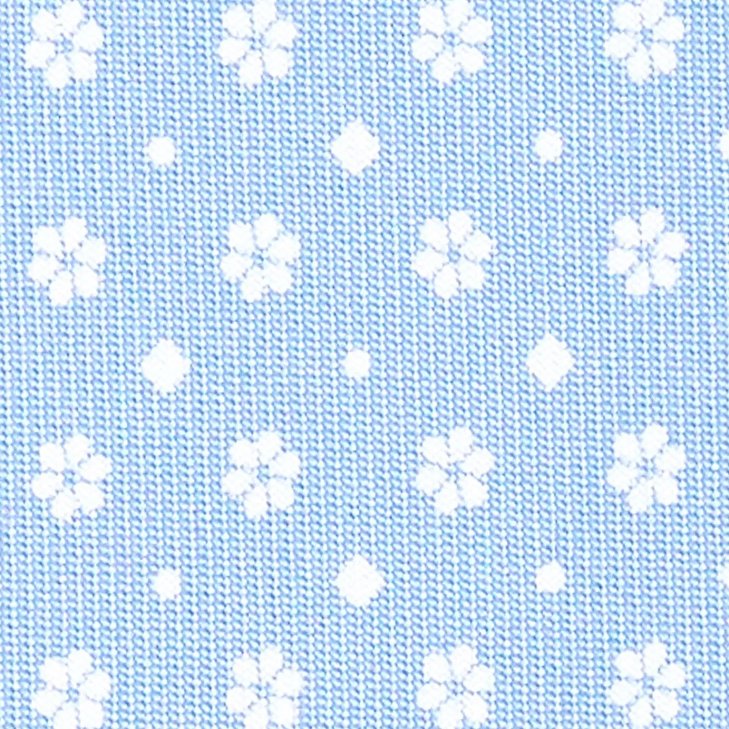 E.Marinella CRAVATTE|Cravatte In Seta Stampata|CRAVATTA SARTORIALE CLASSICA IN SETA AZZURRO Microfantasia fiore