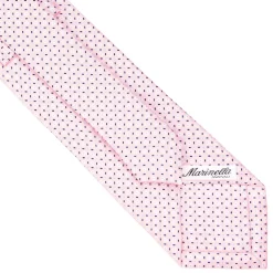 E.Marinella CRAVATTE|Cravatte In Seta Stampata|CRAVATTA SARTORIALE CLASSICA IN SETA ROSA Microfantasia fiore