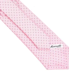 E.Marinella CRAVATTE|CRAVATTA SARTORIALE CLASSICA IN SETA ROSA Microfantasia fiore