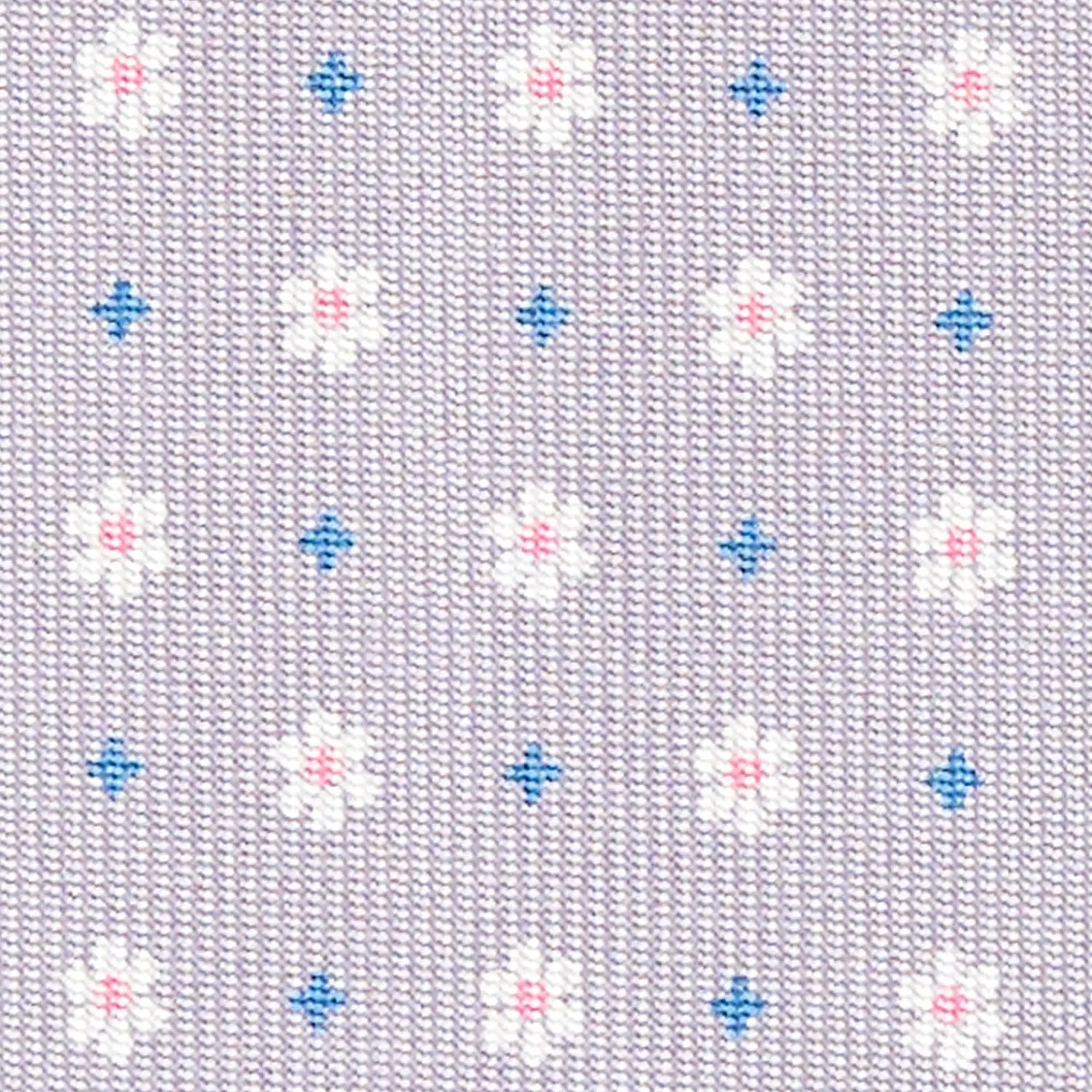 E.Marinella CRAVATTE|Cravatte In Seta Stampata|CRAVATTA SARTORIALE CLASSICA IN SETA GRIGIO CHIARO Microfantasia fiore