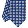 E.Marinella CRAVATTE|Cravatte In Seta Stampata|CRAVATTA SARTORIALE CLASSICA IN SETA BLU Microfantasia fiore