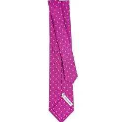 E.Marinella CRAVATTE|Cravatte In Seta Stampata|CRAVATTA SARTORIALE CLASSICA IN SETA FUCSIA Microfantasia fiore