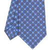 E.Marinella CRAVATTE|Cravatte In Seta Stampata|CRAVATTA SARTORIALE CLASSICA IN SETA AZZURRO POLVERE Microfantasia fiore