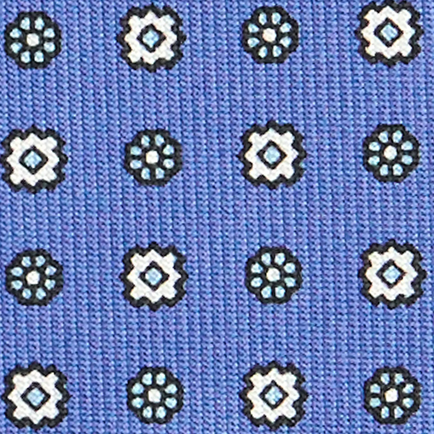 E.Marinella CRAVATTE|Cravatte In Seta Stampata|CRAVATTA SARTORIALE CLASSICA IN SETA AZZURRO POLVERE Microfantasia fiore