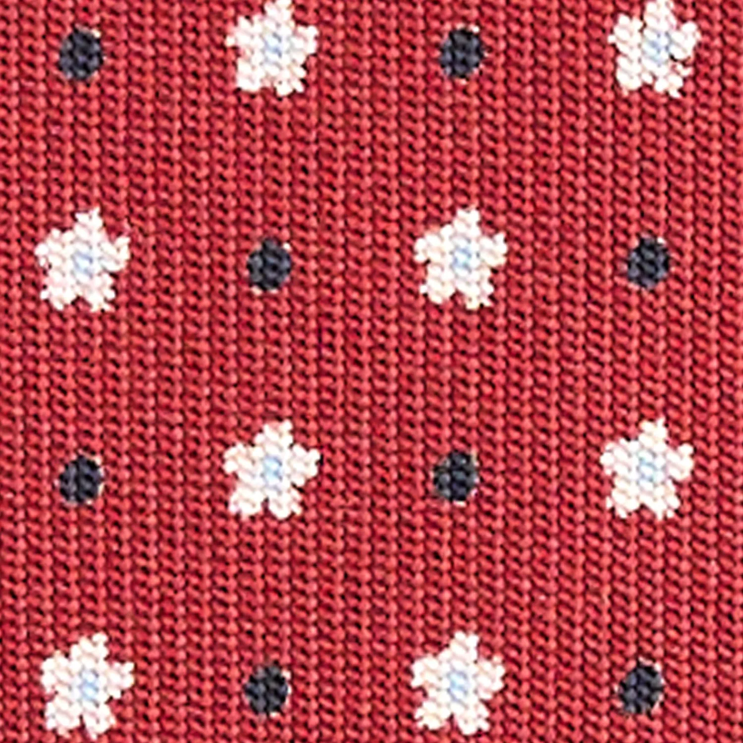 E.Marinella CRAVATTE|Cravatte In Seta Stampata|CRAVATTA SARTORIALE CLASSICA IN SETA BORDEAUX Microfantasia fiore