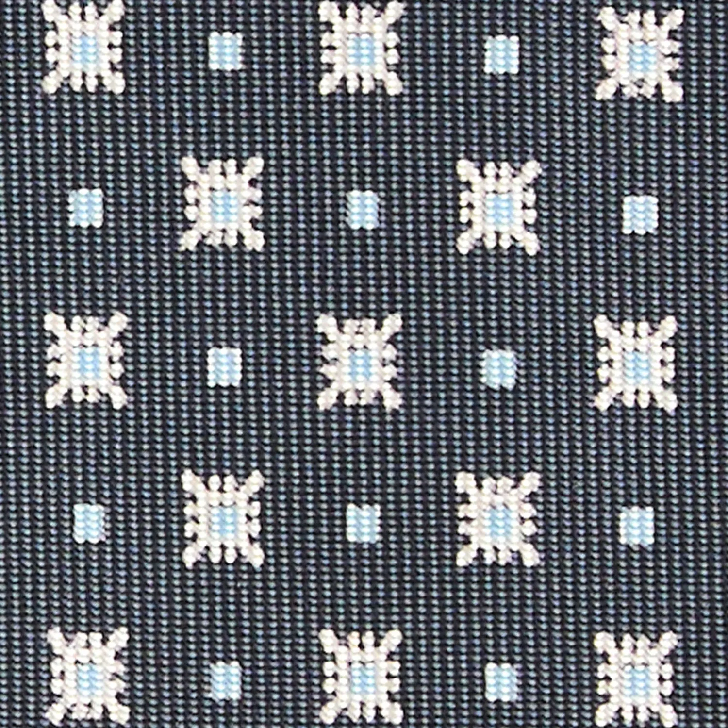 E.Marinella CRAVATTE|Cravatte In Seta Stampata|CRAVATTA SARTORIALE CLASSICA IN SETA GRIGIO SCURO Microfantasia fiore