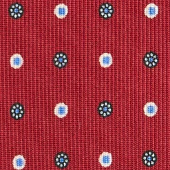 E.Marinella CRAVATTE|CRAVATTA SARTORIALE CLASSICA IN SETA BORDEAUX Microfantasia