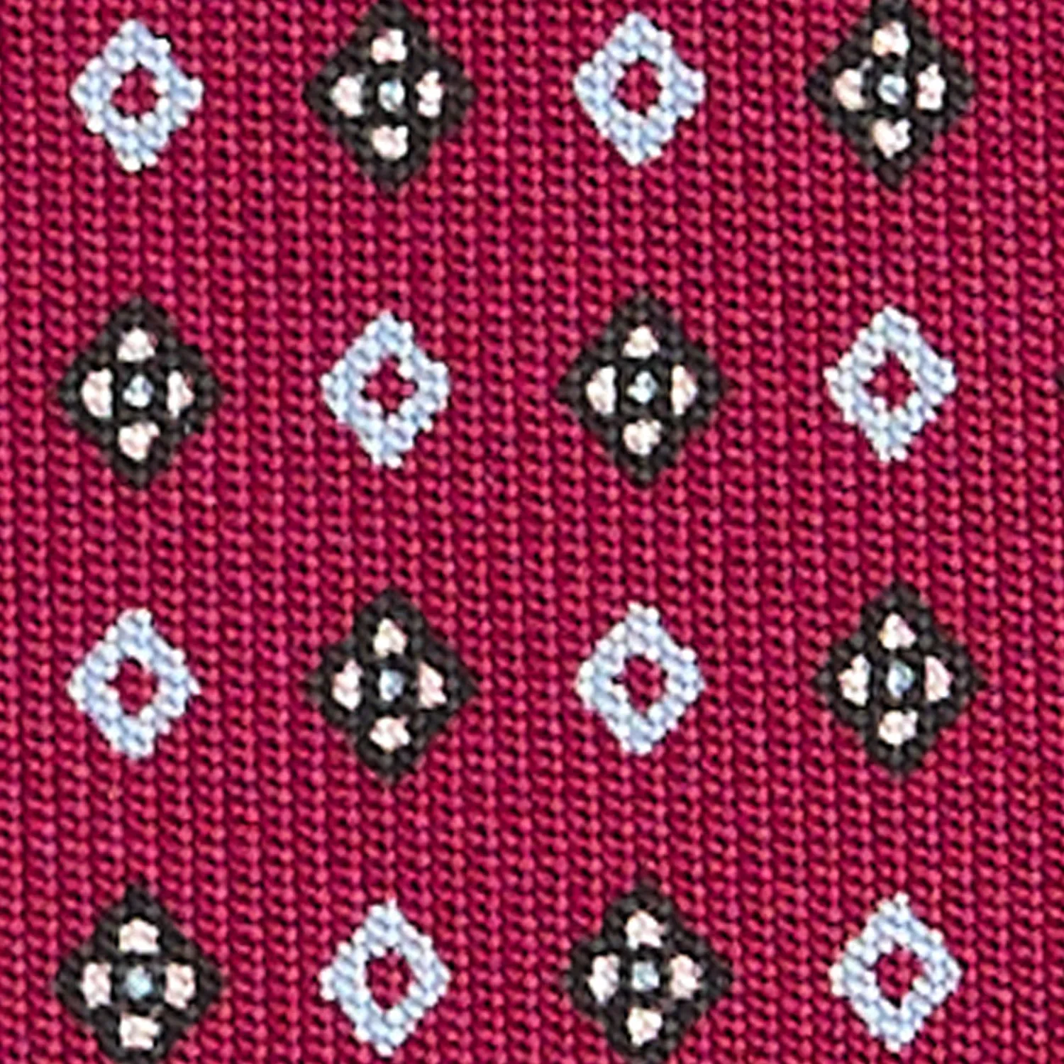 E.Marinella CRAVATTE|Cravatte In Seta Stampata|CRAVATTA SARTORIALE CLASSICA IN SETA FUCSIA Microfantasia fiore