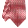 E.Marinella CRAVATTE|Cravatte In Seta Stampata|CRAVATTA SARTORIALE CLASSICA IN SETA BORDEAUX Microfantasia fiore