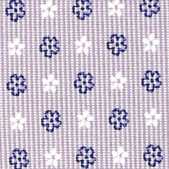 E.Marinella CRAVATTE|Cravatte In Seta Stampata|CRAVATTA SARTORIALE CLASSICA IN SETA GRIGIO CHIARO Microfantasia fiore