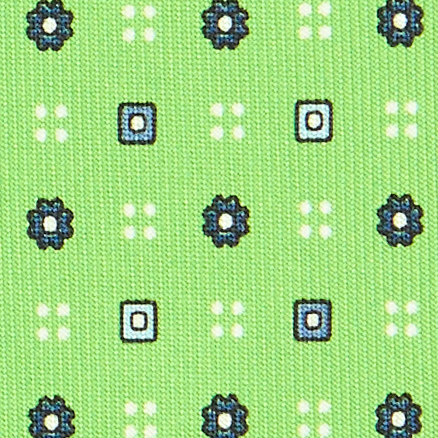 E.Marinella CRAVATTE|Cravatte In Seta Stampata|CRAVATTA SARTORIALE CLASSICA IN SETA VERDE CHIARO Microfantasia fiore