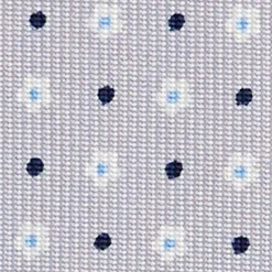 E.Marinella CRAVATTE|Cravatte In Seta Stampata|CRAVATTA SARTORIALE CLASSICA IN SETA GRIGIO CHIARO Microfantasia fiore